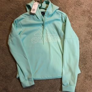 Women’s Mint Green Adidas Hoodie Size Small🎄